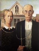 Grant Wood America-s Gothic china oil painting artist